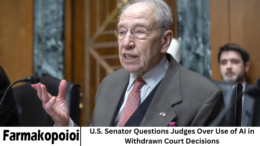U.S. Senator Questions Judges Over Use of AI in Withdrawn Court Decisions