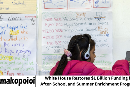 White House Restores $1 Billion Funding for After-School and Summer Enrichment Programs